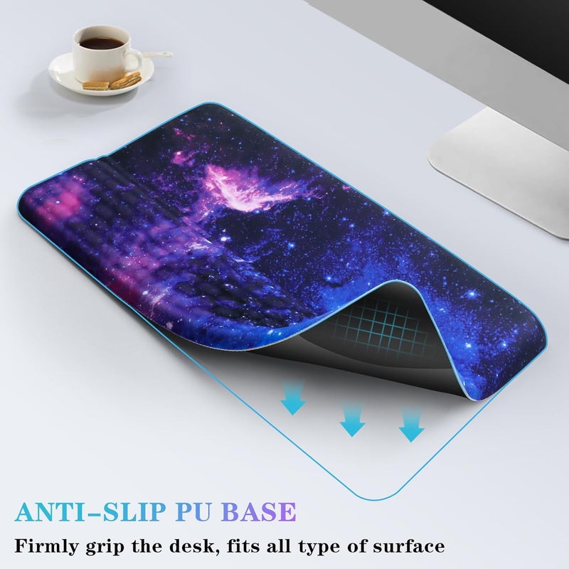 KEPUTAIER Computer Keyboard Stand with Wrist Rest, Ergonomic Tilted Keyboard Holder - Keyboard Riser with Wrist Pad - Keyboard Tray Support for Office Home - Black Starry Night - Image 4
